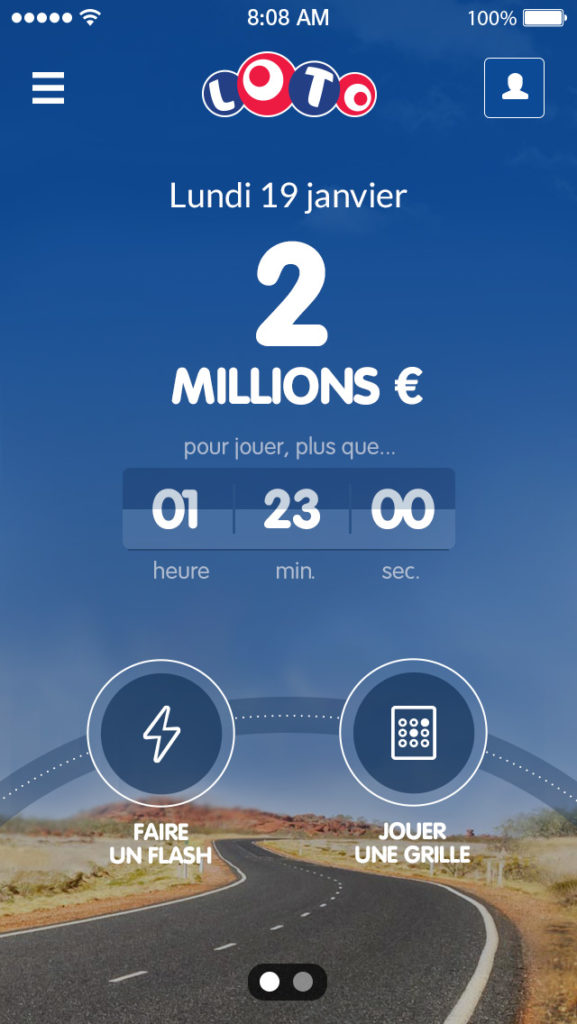 page application mobile Loto FDJ