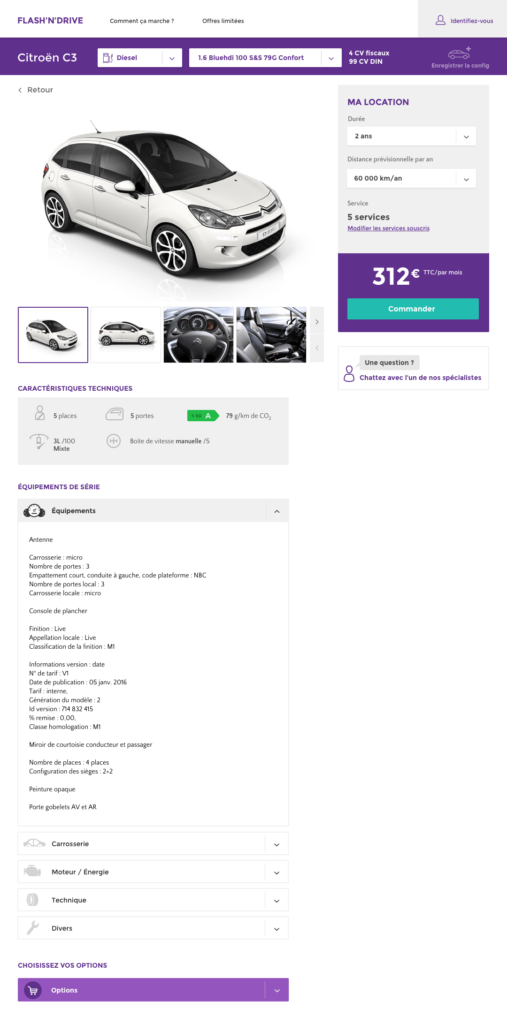 page site web My car Lease Natixis