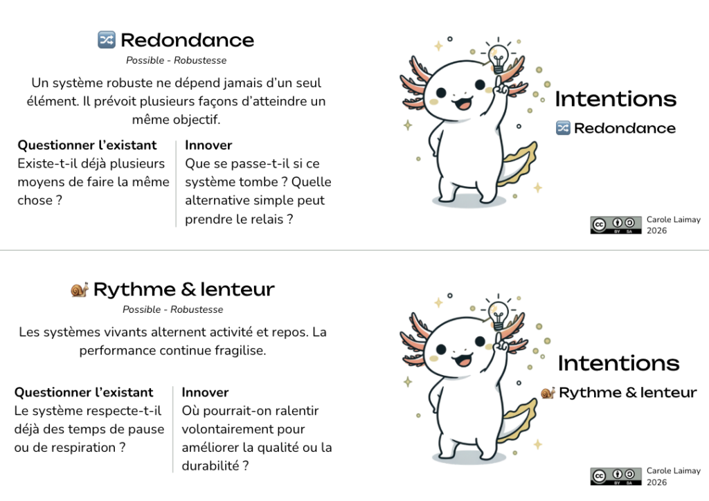Cartes des intentions